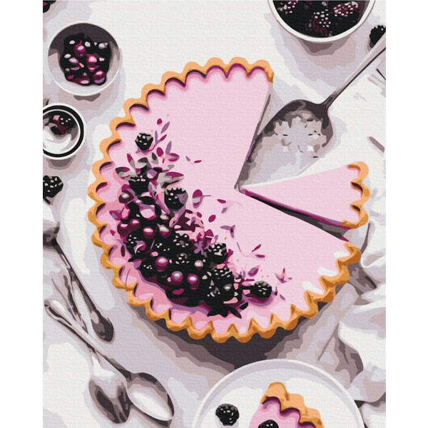 Картина по номерам Натюрморти - Ожиновий пиріг