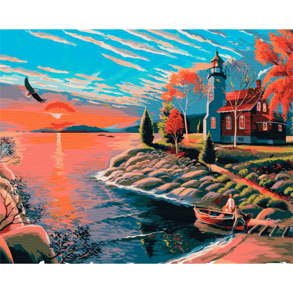 Картина по номерам Пейзажі - Мальовничий ранок