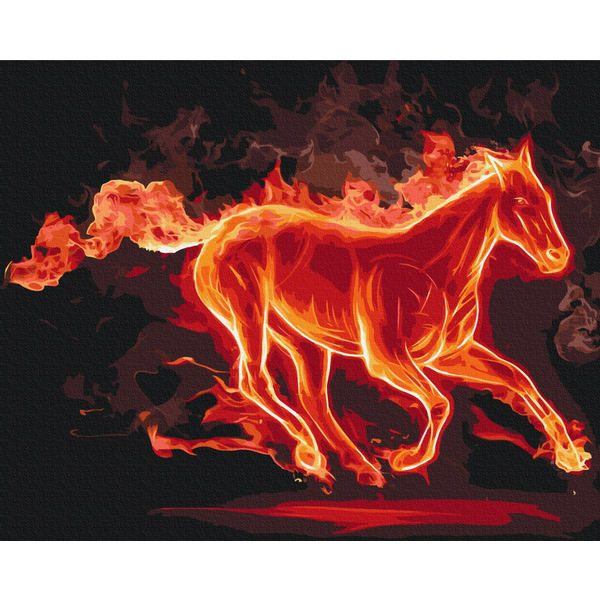 Картина по номерам Тварини, птахи та риби - Вогняний скакун