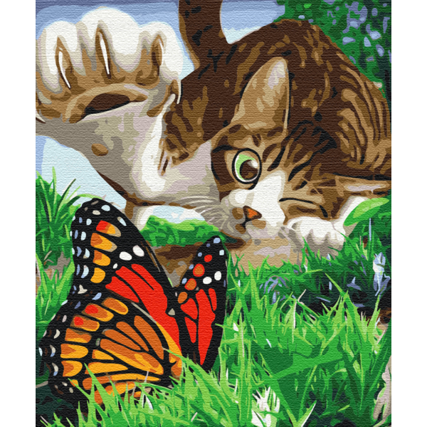 Картина по номерам Тварини, птахи та риби - Пухнастий мисливець