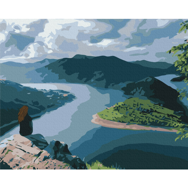 Картина по номерам Природа - Путешественница на краю света