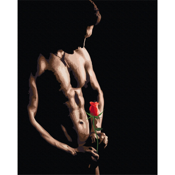 Картина по номерам Романтика - Троянда пристрасті