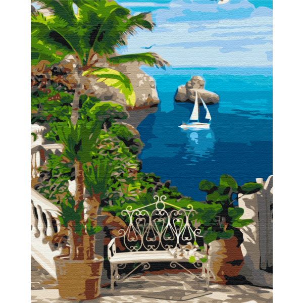 Картина по номерам Природа - Курорт під пальмами