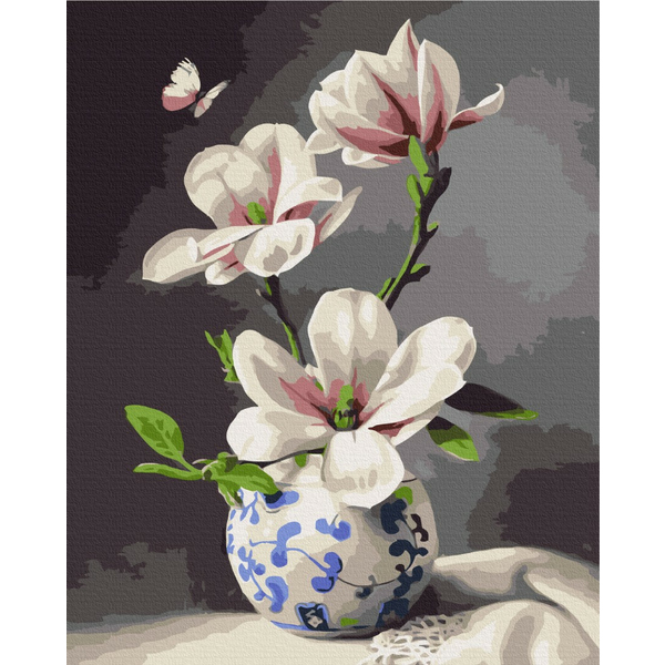 Картина по номерам Квіти - Натюрморт с орхидеей