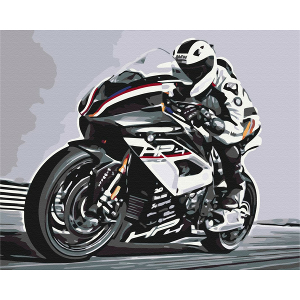 Картина по номерам Кораблі, автомобілі та літаки - Гонщик