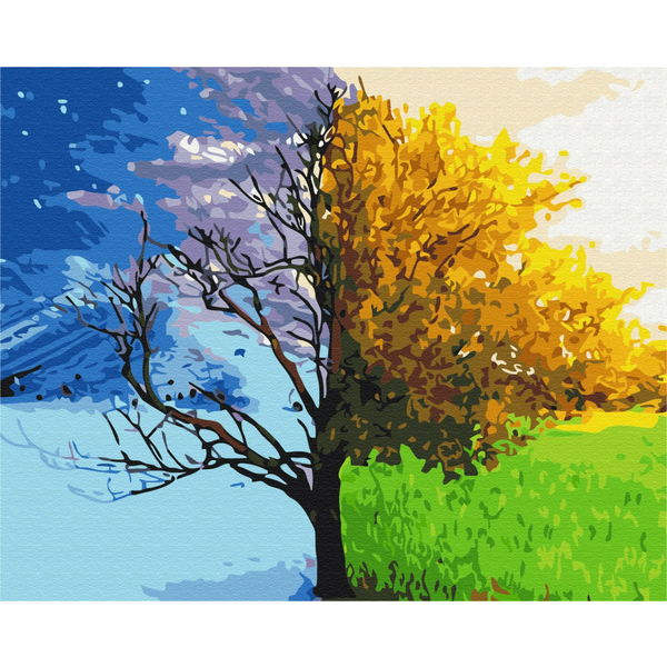 Картина по номерам Природа - Cмена сезонов