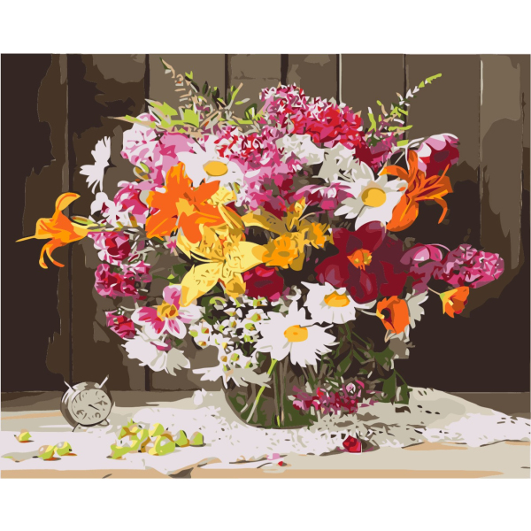 Картина по номерам Квіти - Час квітів