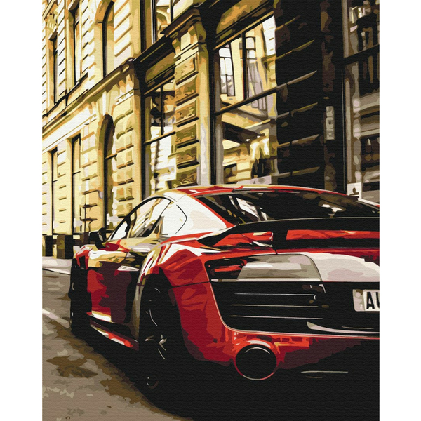 Картина по номерам Кораблі, автомобілі та літаки - Яркий Porsche