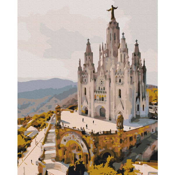 Картина по номерам Города - Храм Святого Серця. Барселона