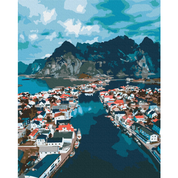 Картина по номерам Города - Норвезькі фіорди
