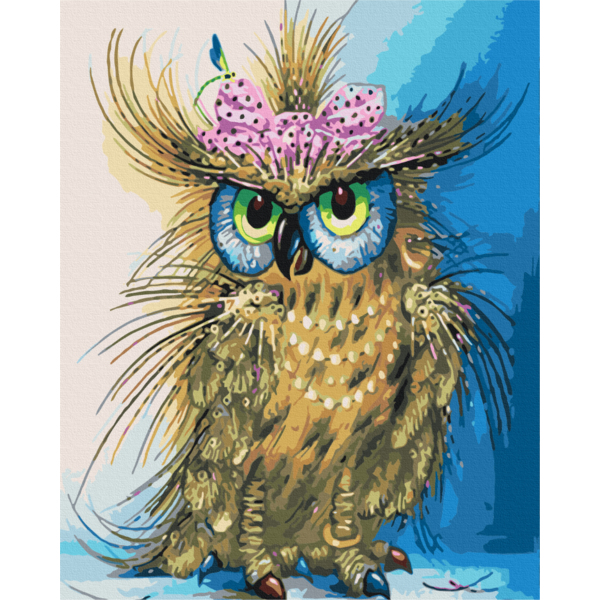 Картина по номерам Тварини, птахи та риби - Совушка красуня