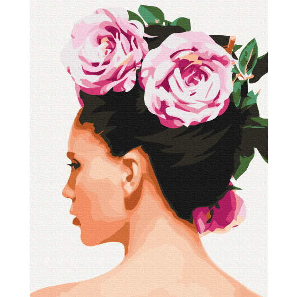 Картина по номерам Люди на картинах - Квіти у волоссі