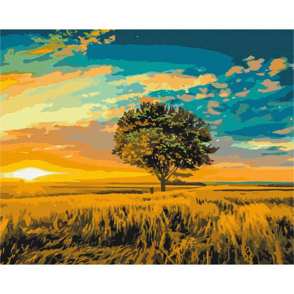 Картина по номерам Природа - Золотой закат