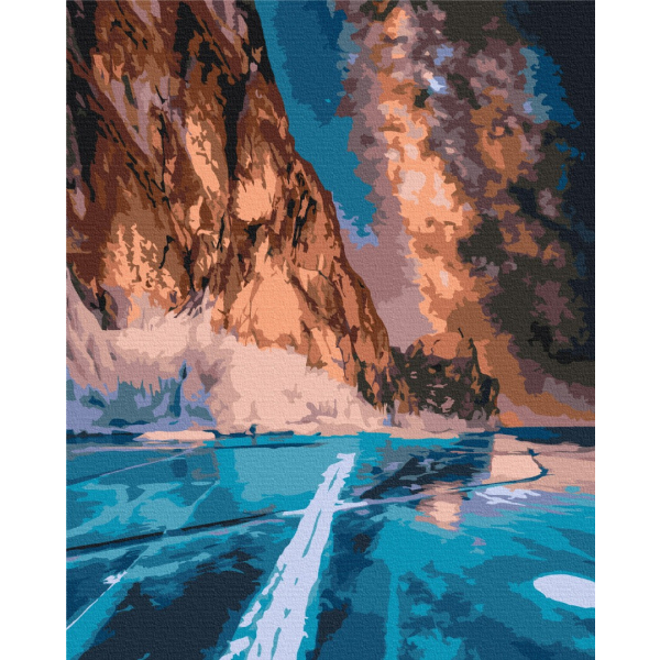 Картина по номерам Затишок, зима, Новий рік, Різдво - Північна краса