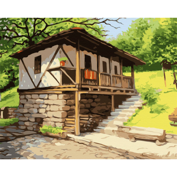 Картина по номерам Українські міста та ландшафти - Заміський будинок