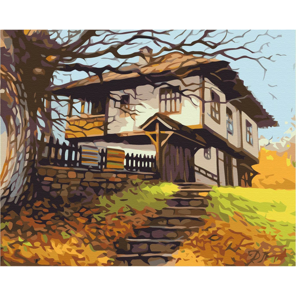 Картина по номерам Українські міста та ландшафти - Осінь за містом