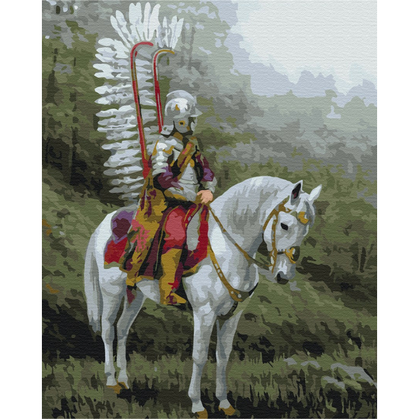 Картина по номерам Люди на картинах - Лицар на коні