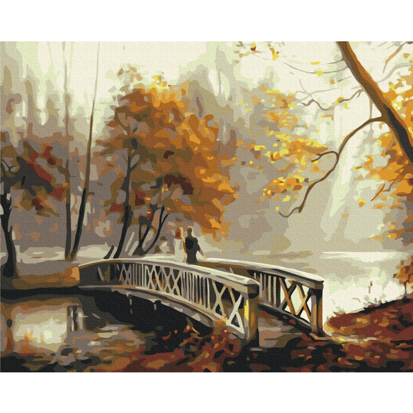 Картина по номерам Природа - Осенний туман