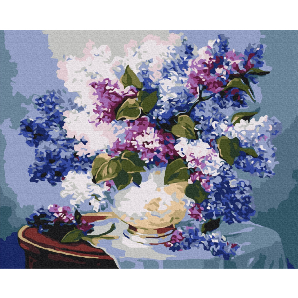 Картина по номерам Квіти - Бузкові барви