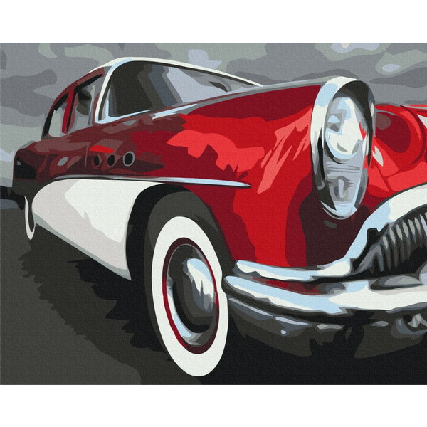 Картина по номерам Кораблі, автомобілі та літаки - Ретро скорость