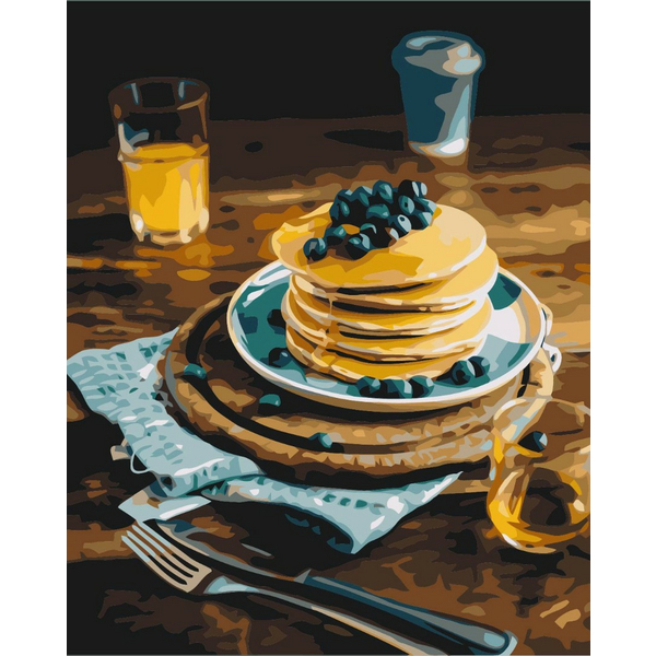 Картина по номерам Натюрморти - Медові оладки