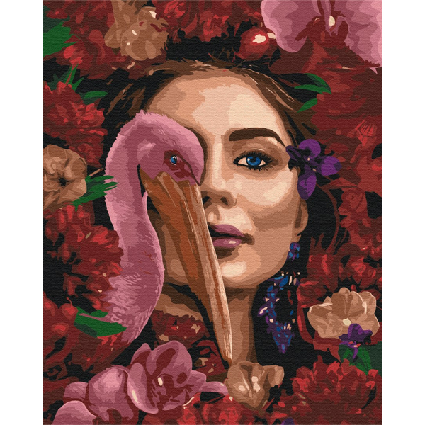 Картина по номерам Люди на картинах - Взгляд джунглей