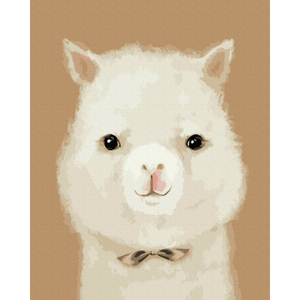 Картина по номерам Тварини, птахи та риби - Мила лама