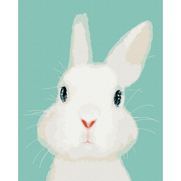 Картина по номерам Тварини, птахи та риби - Біле кроленя