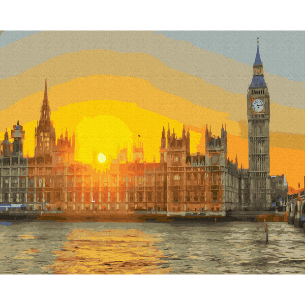 Картина по номерам Города - Вестмінстерський палац в сонячних променях
