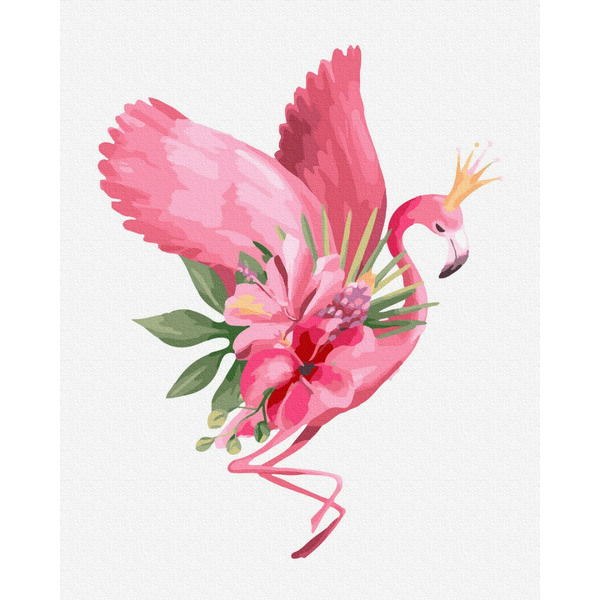 Картина по номерам Для початківців - Квітучий політ фламінго