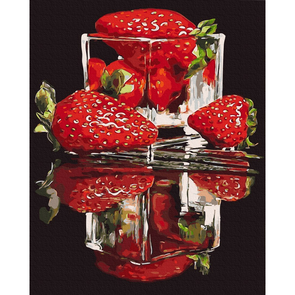 Картина по номерам Натюрморти - Стигла полуниця