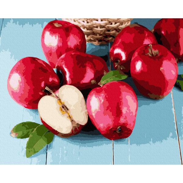 Картина по номерам Натюрморти - Стиглі яблука