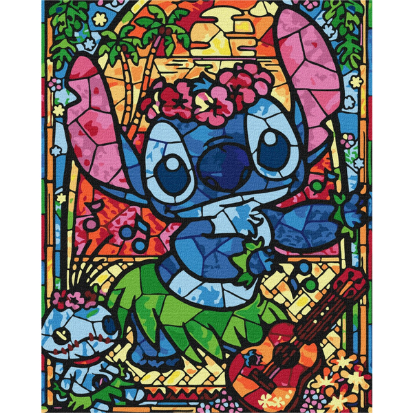 Картина по номерам Абстракції - Стіч в мозаїці