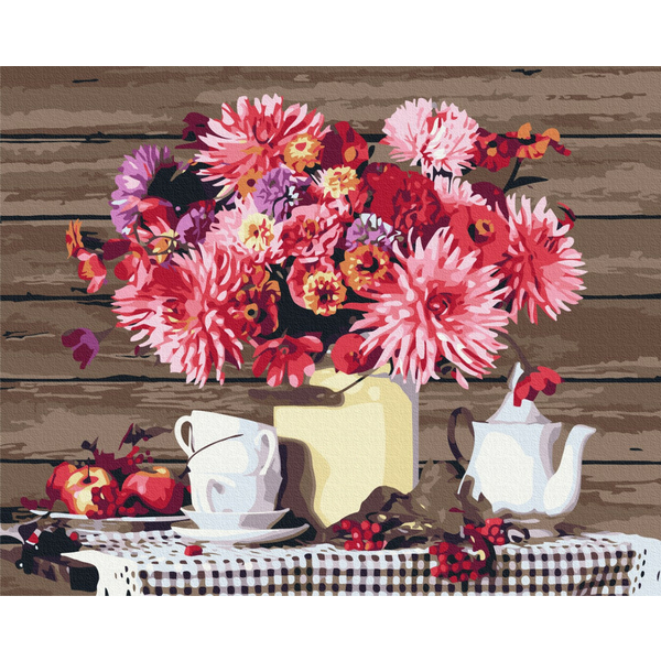 Картина по номерам Квіти - Заміський натюрморт
