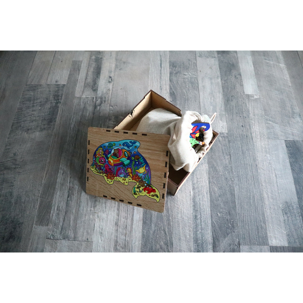 Дерев’яні пазли (281) - Дельфін