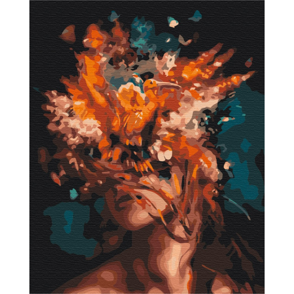 Картина по номерам Абстракції - Полум'яні думки