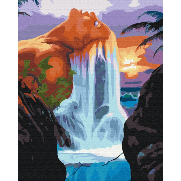 Картина по номерам Люди на картинах - Зливаючись з природою