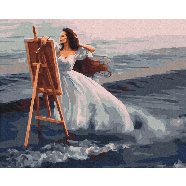 Картина по номерам Люди на картинах - В морі натхнення