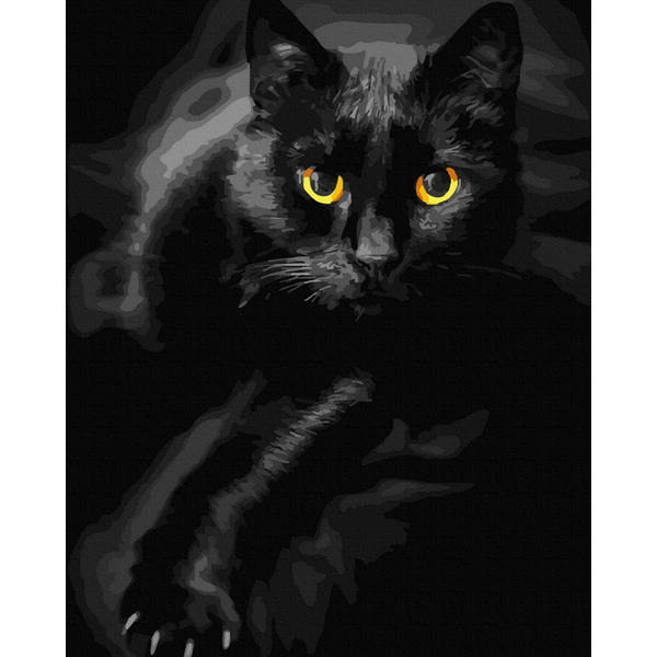 Картина по номерам Тварини, птахи та риби - Граційний кіт