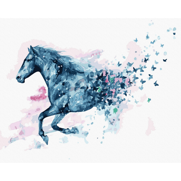 Картина по номерам Тварини, птахи та риби - Скакун у метеликах