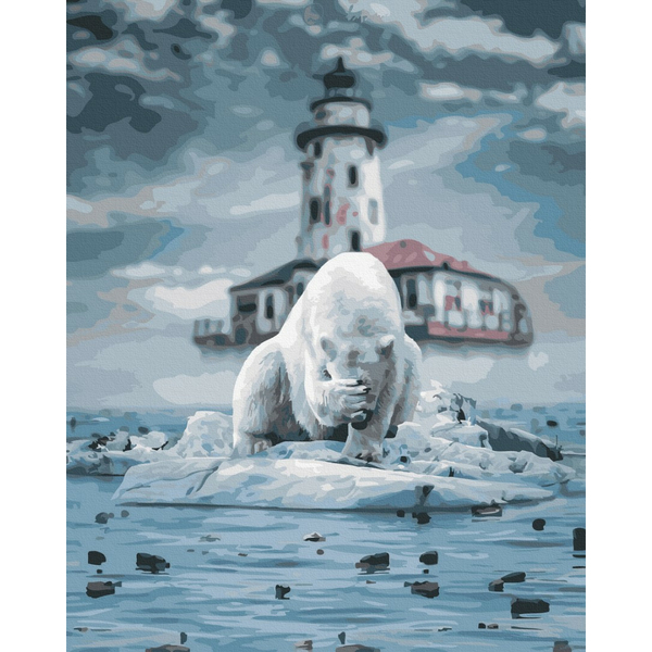 Картина по номерам Тварини, птахи та риби - Полярний ведмідь