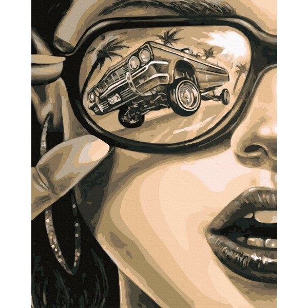 Картина по номерам Кораблі, автомобілі та літаки - Авто леді