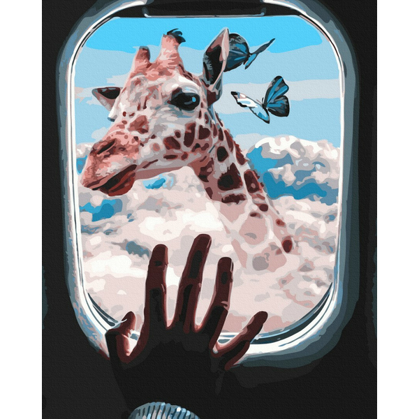 Картина по номерам Тварини, птахи та риби - Сафарі в хмарах