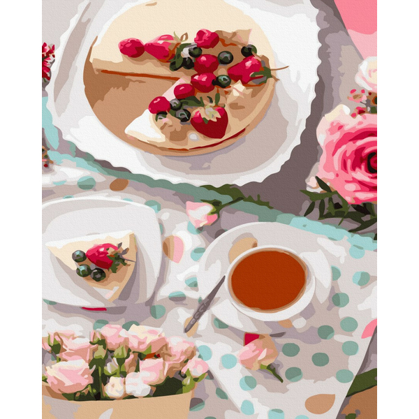 Картина по номерам Натюрморти - Солодкий сніданок