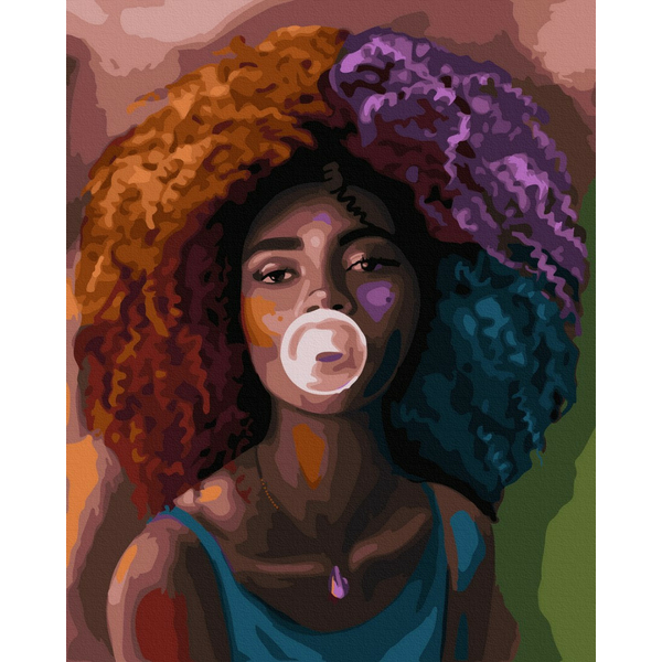 Картина по номерам Люди на картинах - В стилі хуба-буба