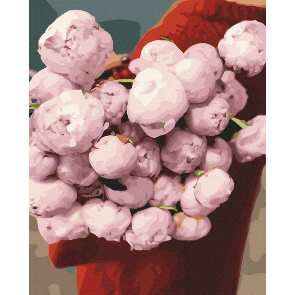 Картина по номерам Квіти - Охапка піонів