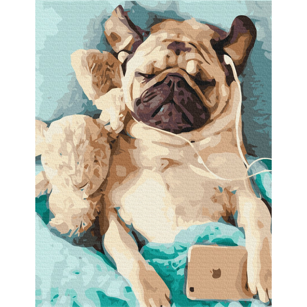 Картина по номерам Тварини, птахи та риби - У лапу з часом