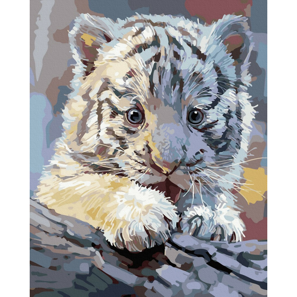 Картина по номерам Тварини, птахи та риби - Тигренок