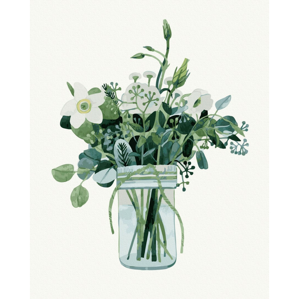 Картина по номерам Квіти - Весняні квіти аквареллю