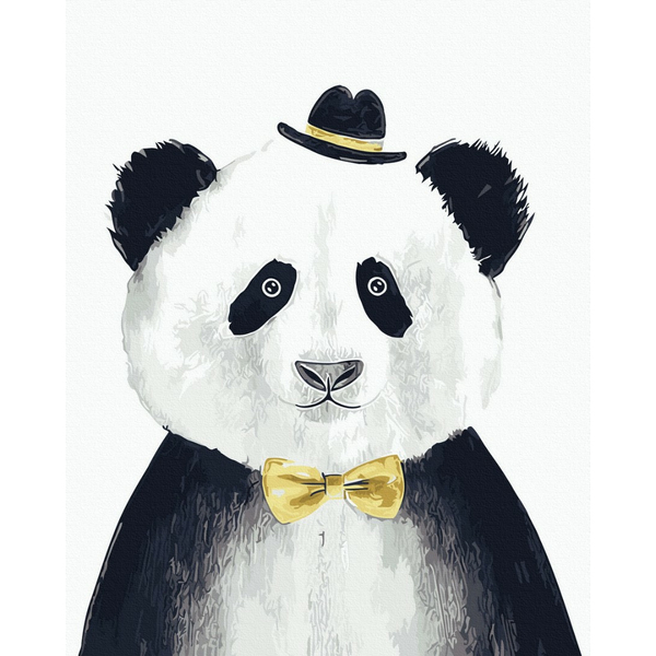 Картина по номерам Тварини, птахи та риби - Містер Панда